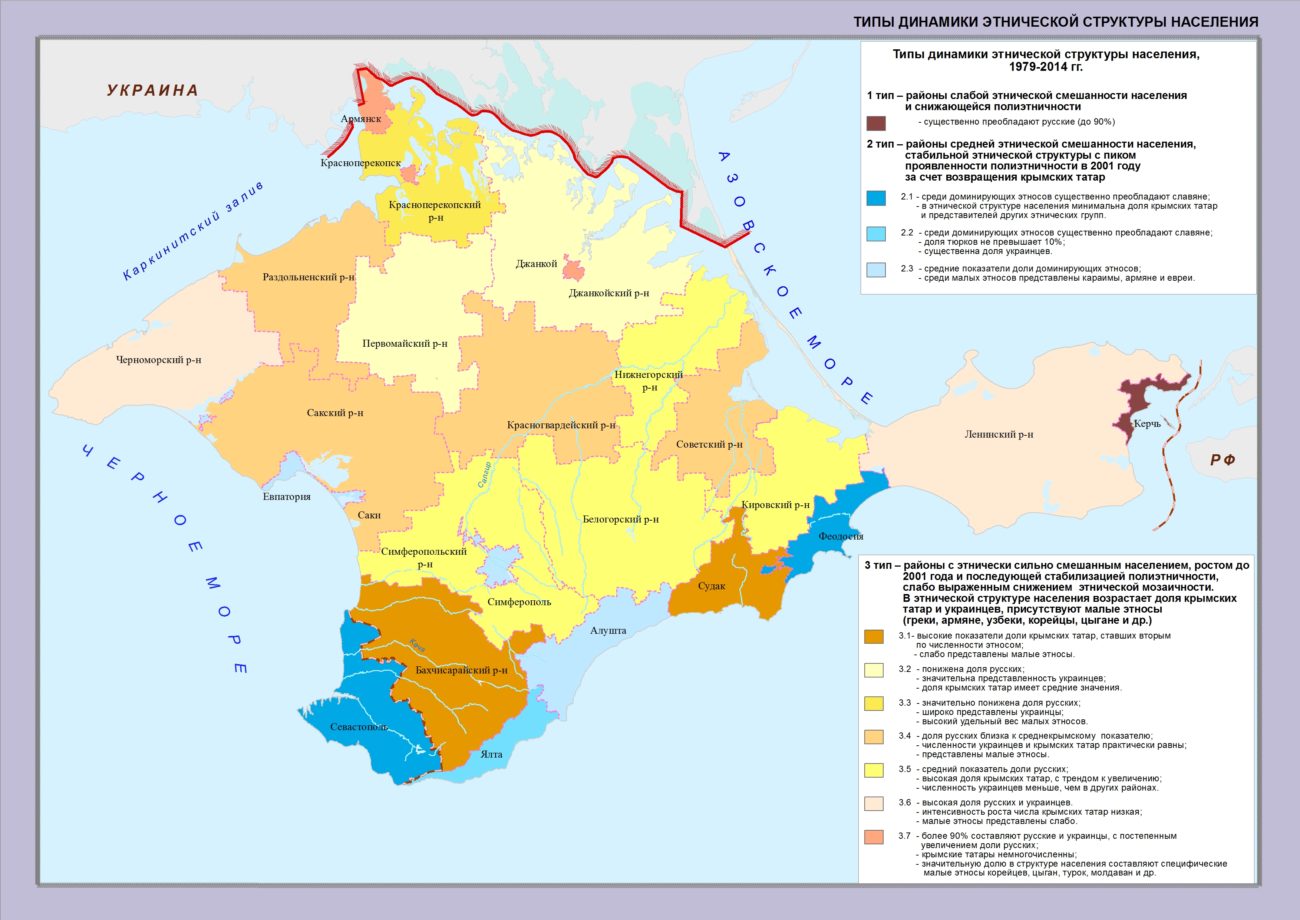 Карта национальностей крыма